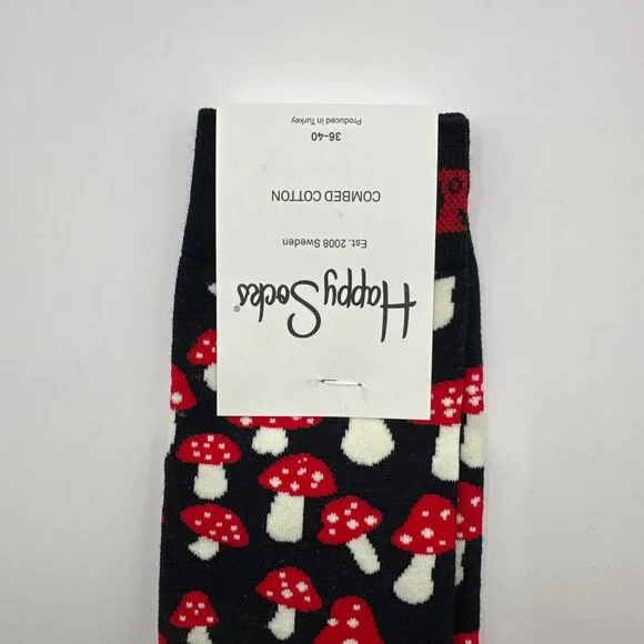 4 Pairs Happy Socks Size Medium Unisex NWT - Picture 4 of 13